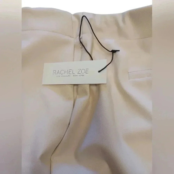 Rachel Zoe NWT Four  Way Stretch Skinny Leg Slip On White Trousers Size 6 - Picture 2 of 7